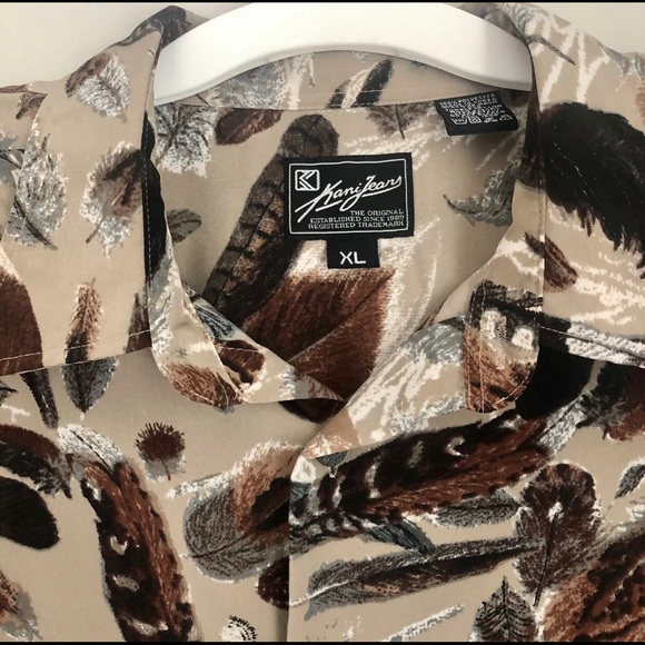 VTG Karl Kani Feathers Button Shirt N3 - Picture 4 of 9